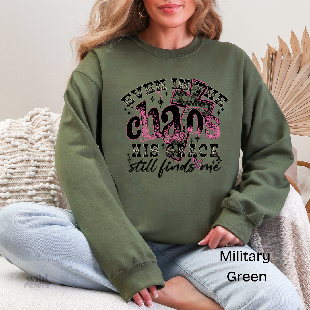 Even in The Chaos Crewneck