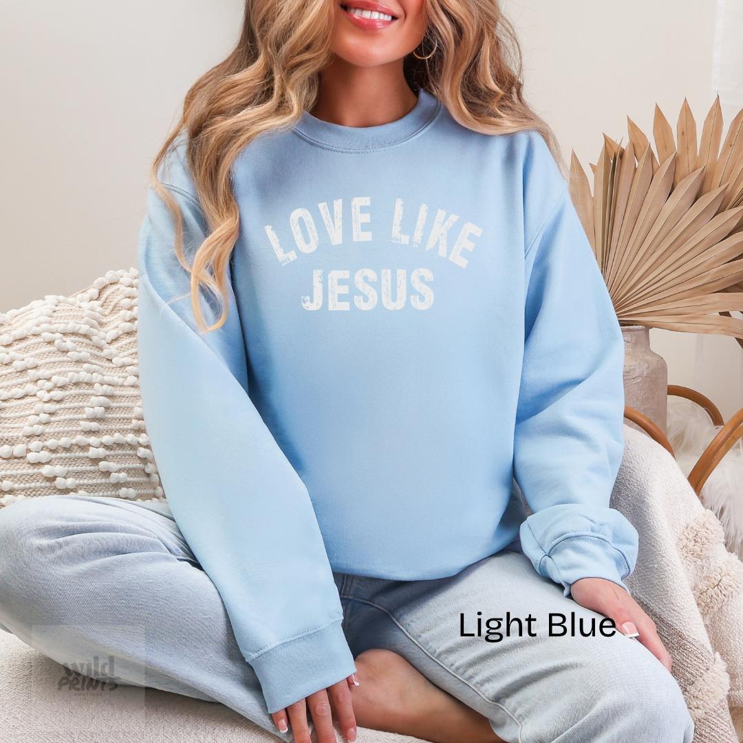 Love Like Jesus Gildan Crewneck Sweatshirt