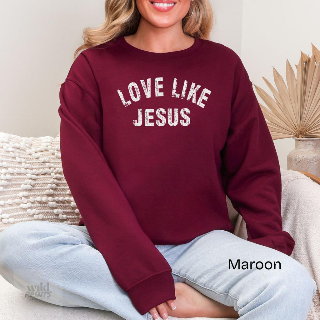 Love Like Jesus Gildan Crewneck Sweatshirt