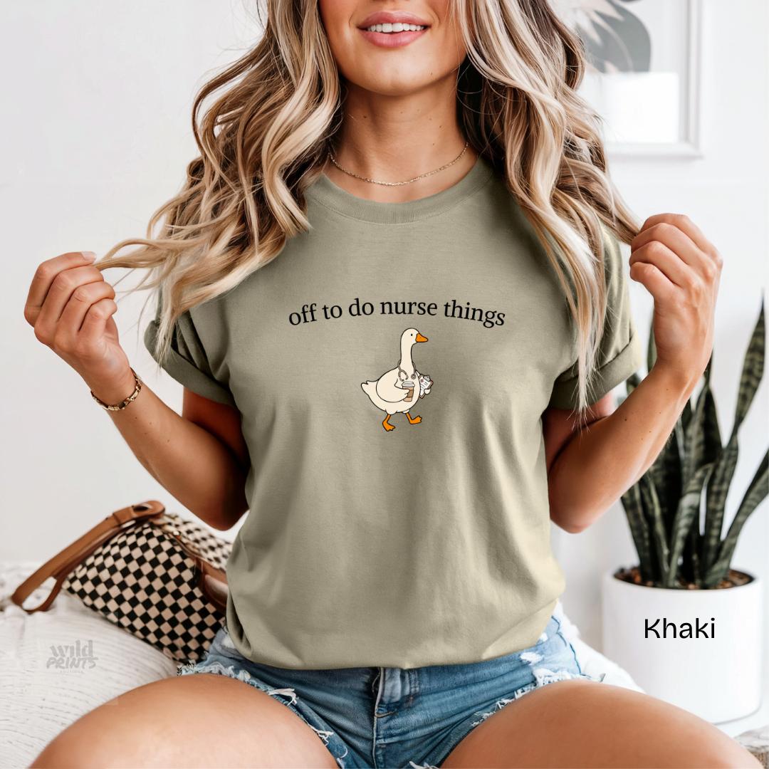 Nurse Goose Comfort Colors T-Shirt