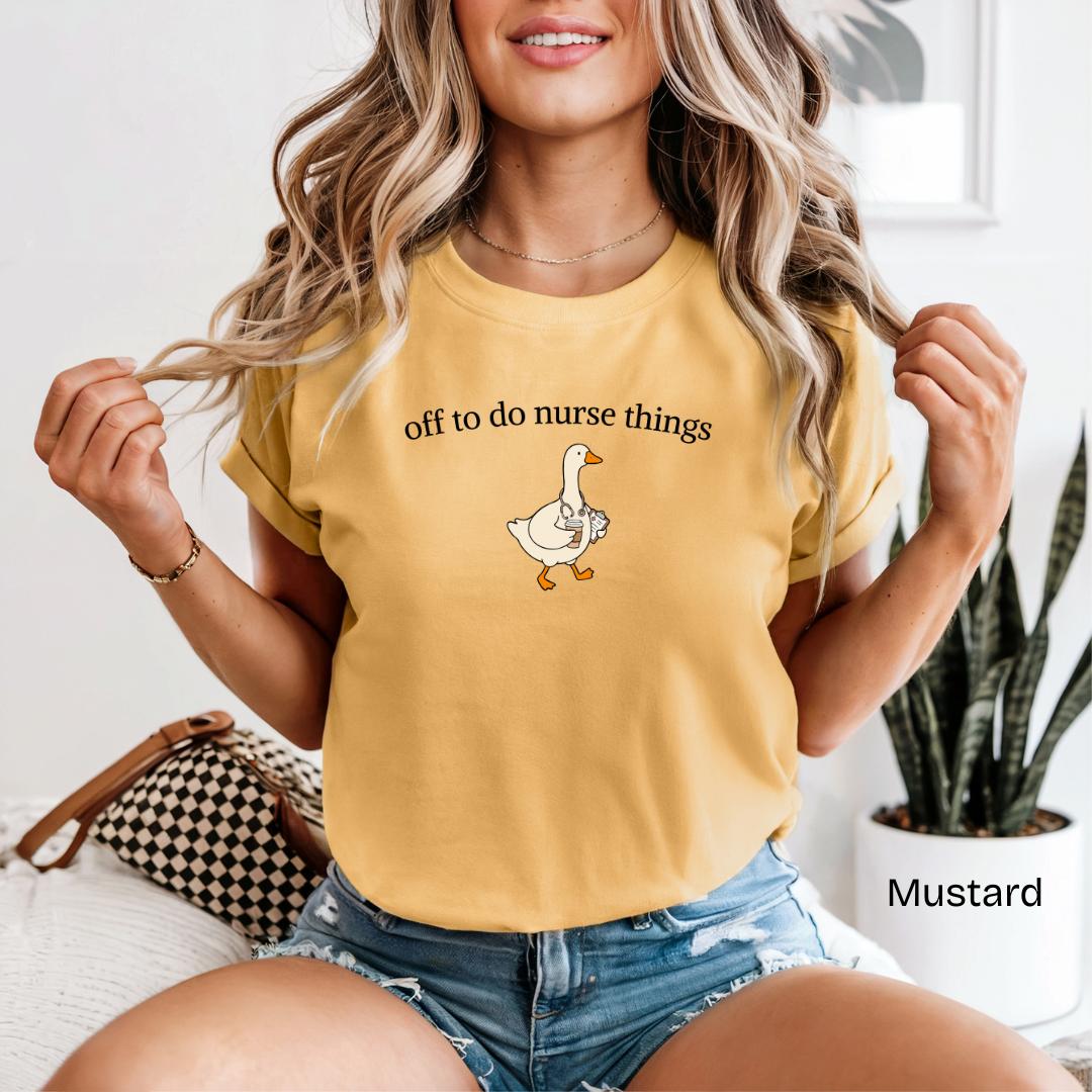 Nurse Goose Comfort Colors T-Shirt