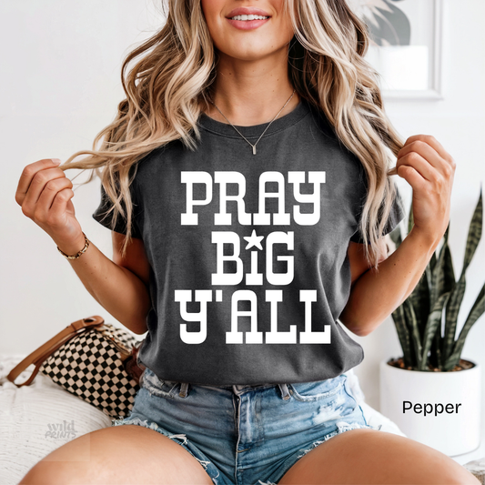 Pray Big Y'all Comfort Colors Shirt