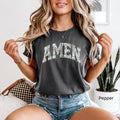 AMEN Winter Camo Varsity Comfort Colors T-Shirt