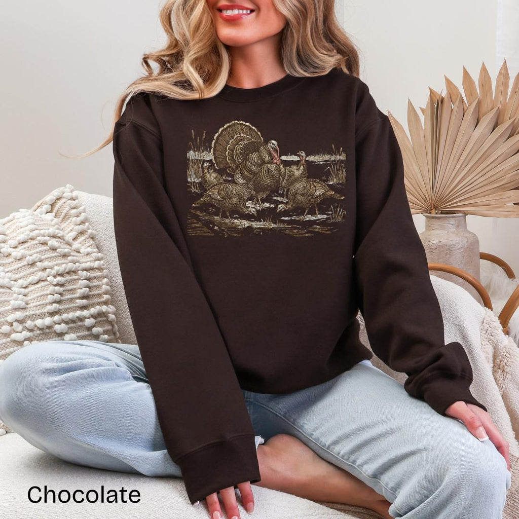 Vintage Wild Turkey Gildan Crewneck Sweatshirt