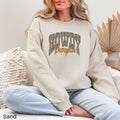 Howdy Pumpkin Leopard Varsity Gildan Crewneck Sweatshirt