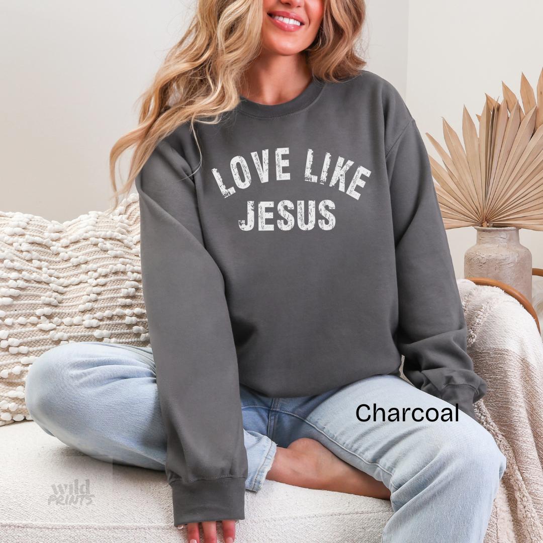 Love Like Jesus Gildan Crewneck Sweatshirt
