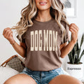 DOG MOM Polka Dot Varsity Comfort Colors T-Shirt