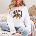 FALL Polka Dot Gingham Bow Gildan Crewneck Sweatshirt