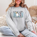 Feeling A Little Frosty Snowman Gildan Crewneck Sweatshirt in Ash