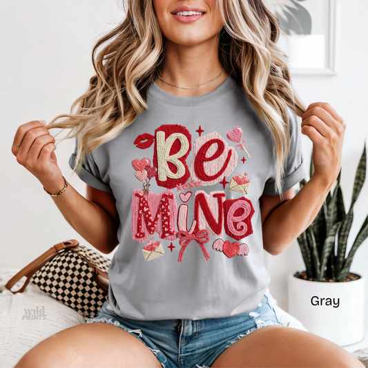 Be Mine Faux Yarn Comfort Colors Shirt