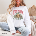 Jesus Is Born Hallelujah Nativity Gildan Crewneck Sweatshirt