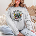 I'm Fine This Is Fine Christmas Lights Gildan Crewneck Sweatshirt