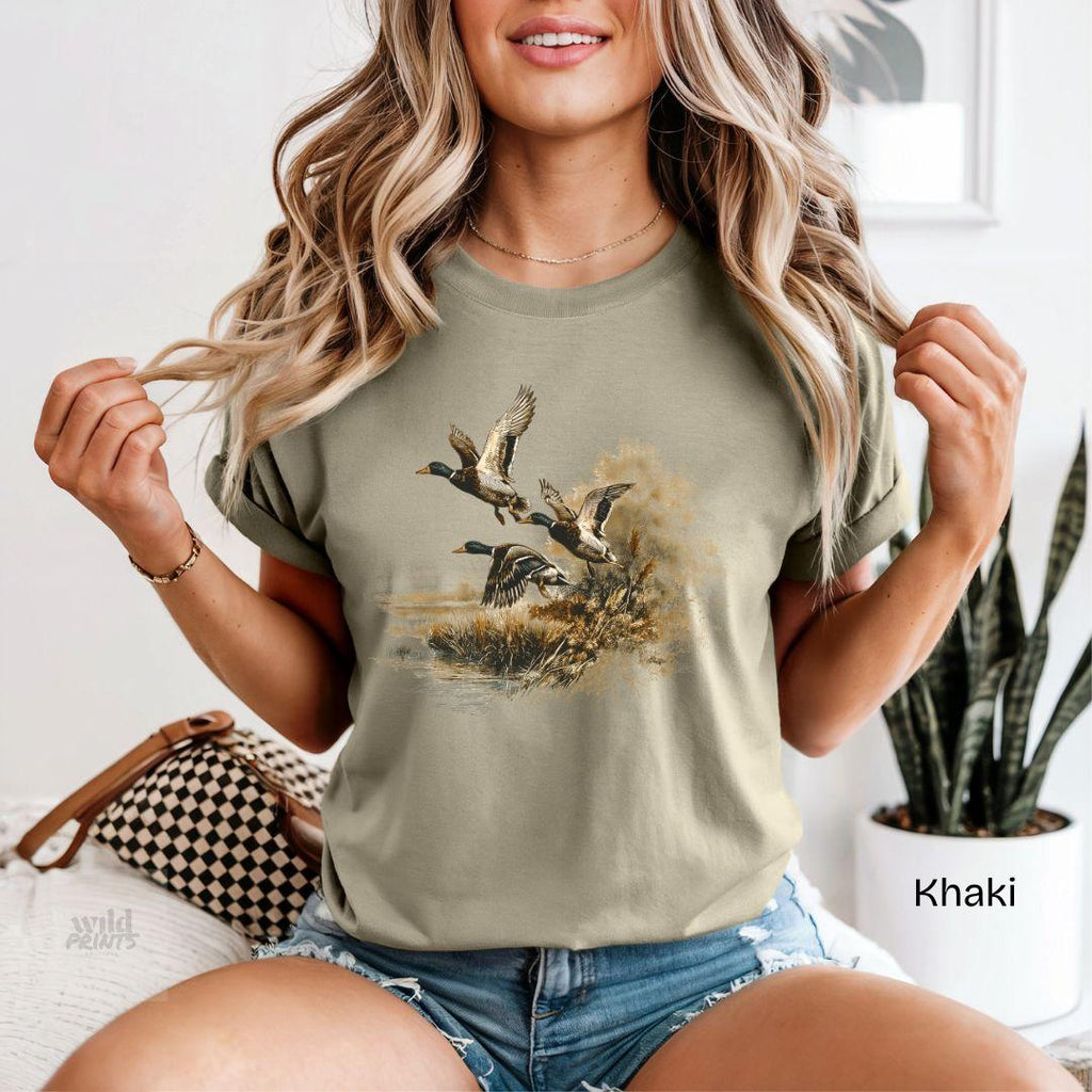 Flying Mallard Duck Comfort Colors T-Shirt