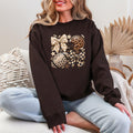 Leopard Print Football Gildan Crewneck Sweatshirt